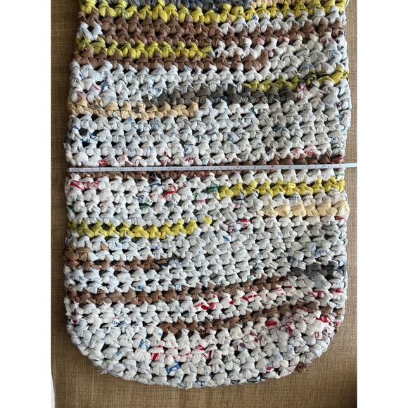 Handmade Recycled Grocery Bag Tote (Extra Long: 16.5" x 24.5") - Picture 8 of 9